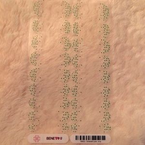 FULL SHEET Jamberry 'Emerald Love' nail wrap